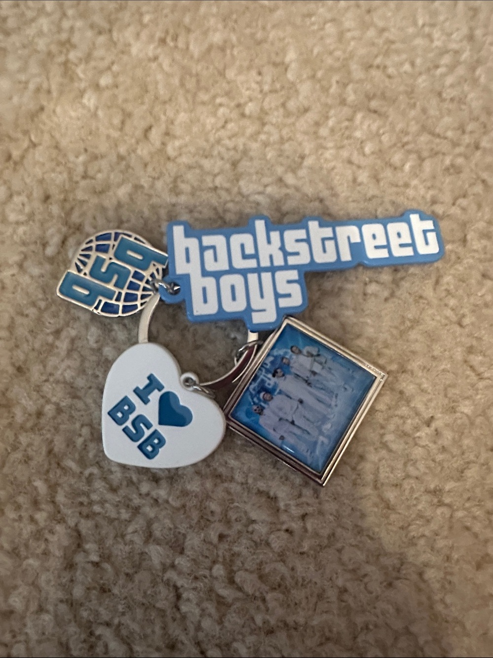Backstreet Bots Multi-Charm Key Chain from the Into the Millennium Residency